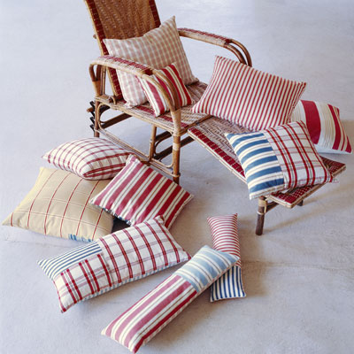 Fabrics: Jane Churchill ChecksStripes, The Interior Library - Interior Designers, Dublin, Ireland.